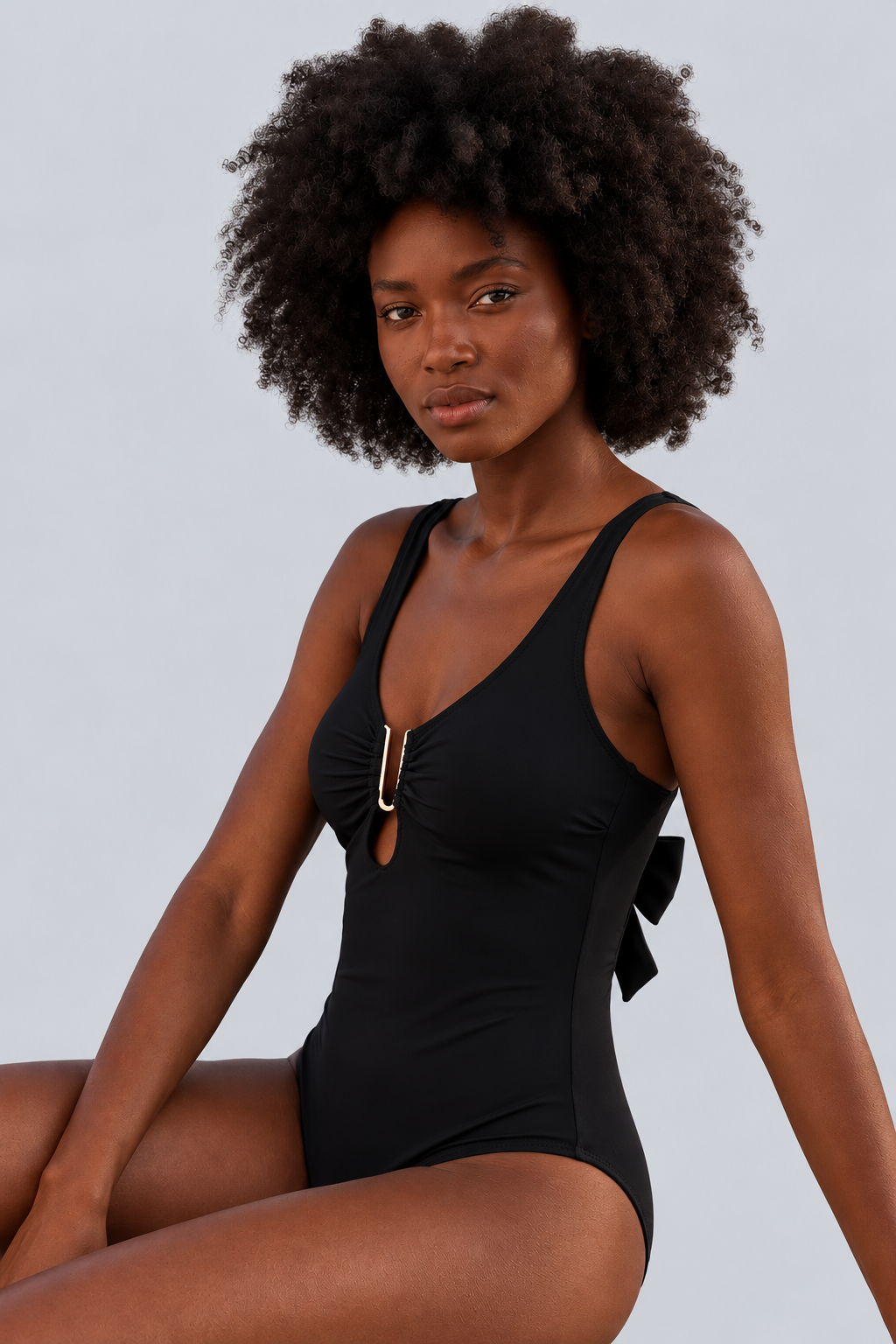 MEDITERRANEAN WOMEN'S SWIMSUIT BLACK