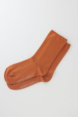 ELASTIC MODAL WOMEN SOCKS MUSTARD