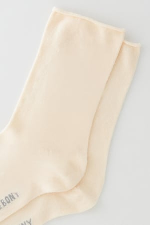 ELASTIC MODAL WOMEN SOCKS CREAM