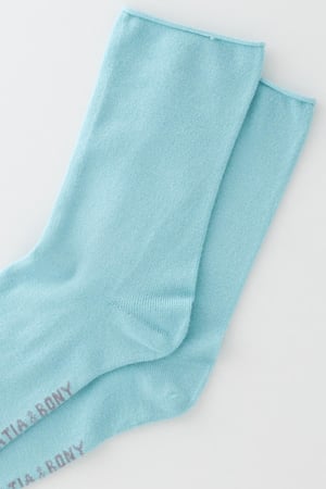 ELASTIC MODAL WOMEN SOCKS BLUE
