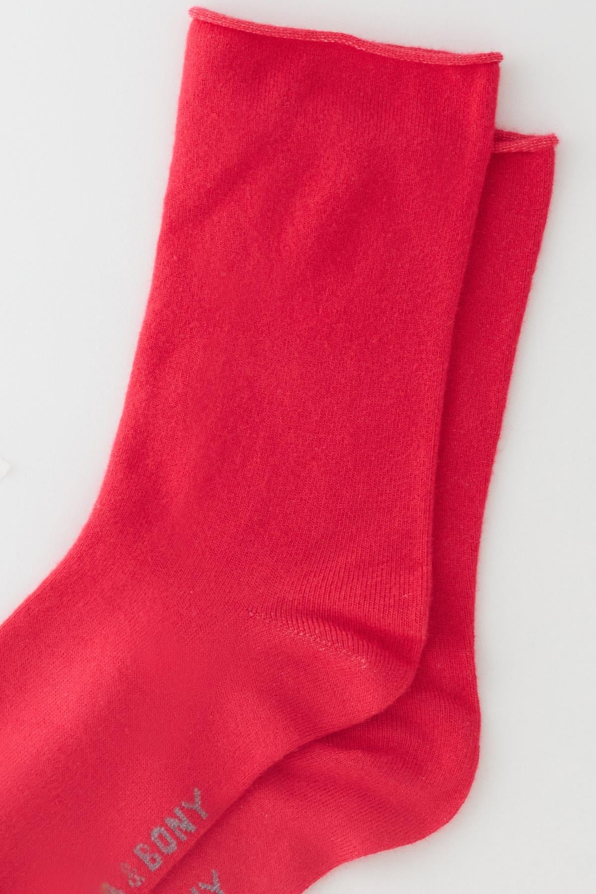ELASTIC MODAL WOMEN SOCKS DARK PINK