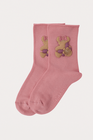 ELASTIC MODAL CHILDREN'S SOCKET SOCKS LIGHT PINK