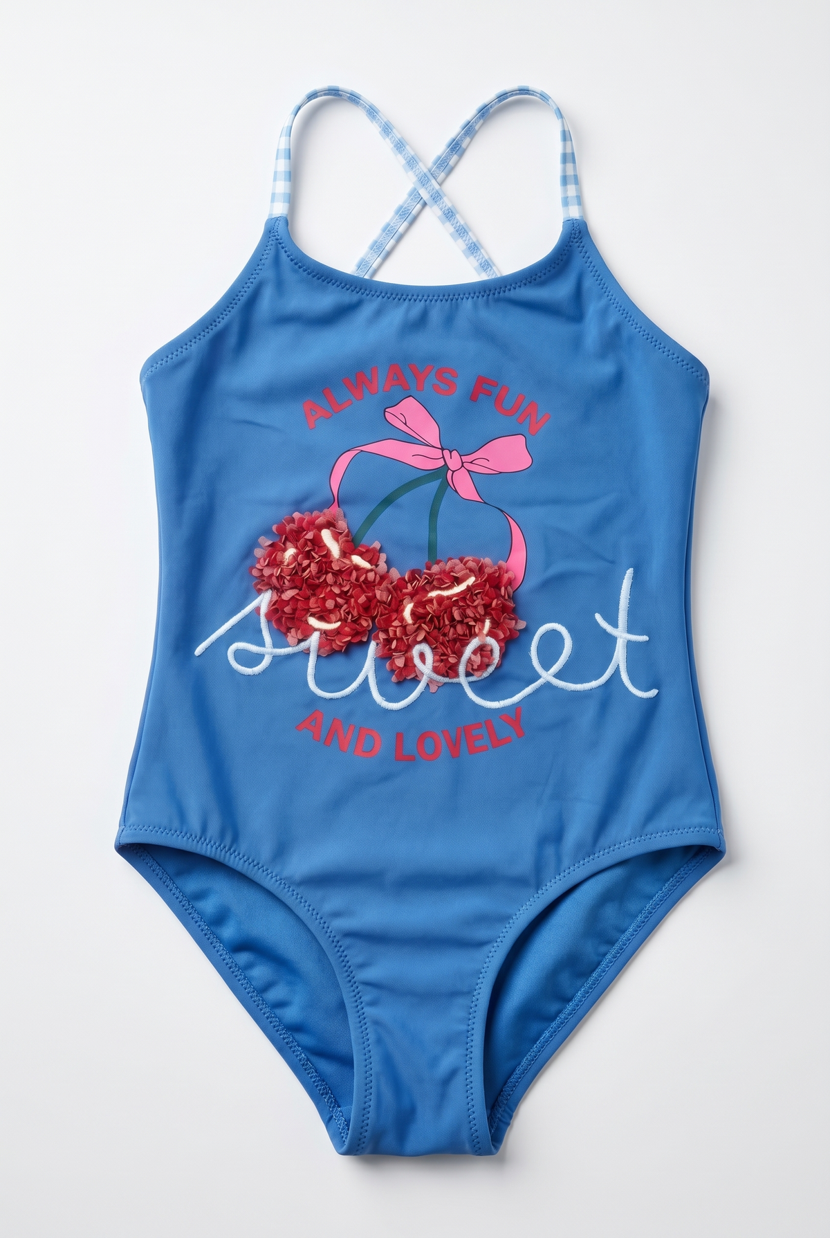 MEDITERRANEAN CHERRY GIRL'S SWIMSUIT NAVY