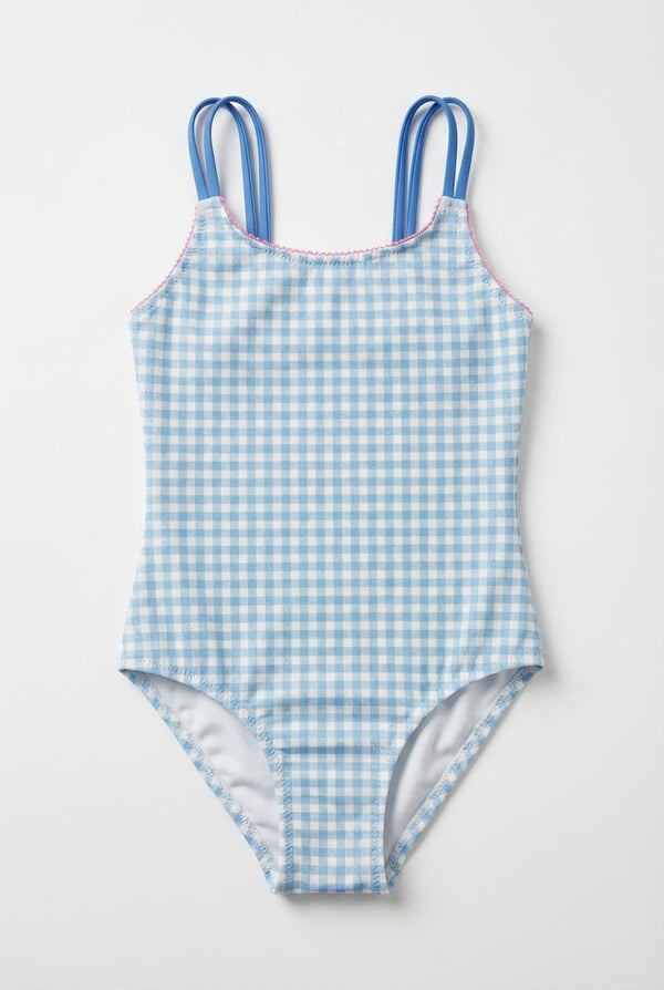 MEDITERRANEAN GIRL'S SWIMSUIT BLUE