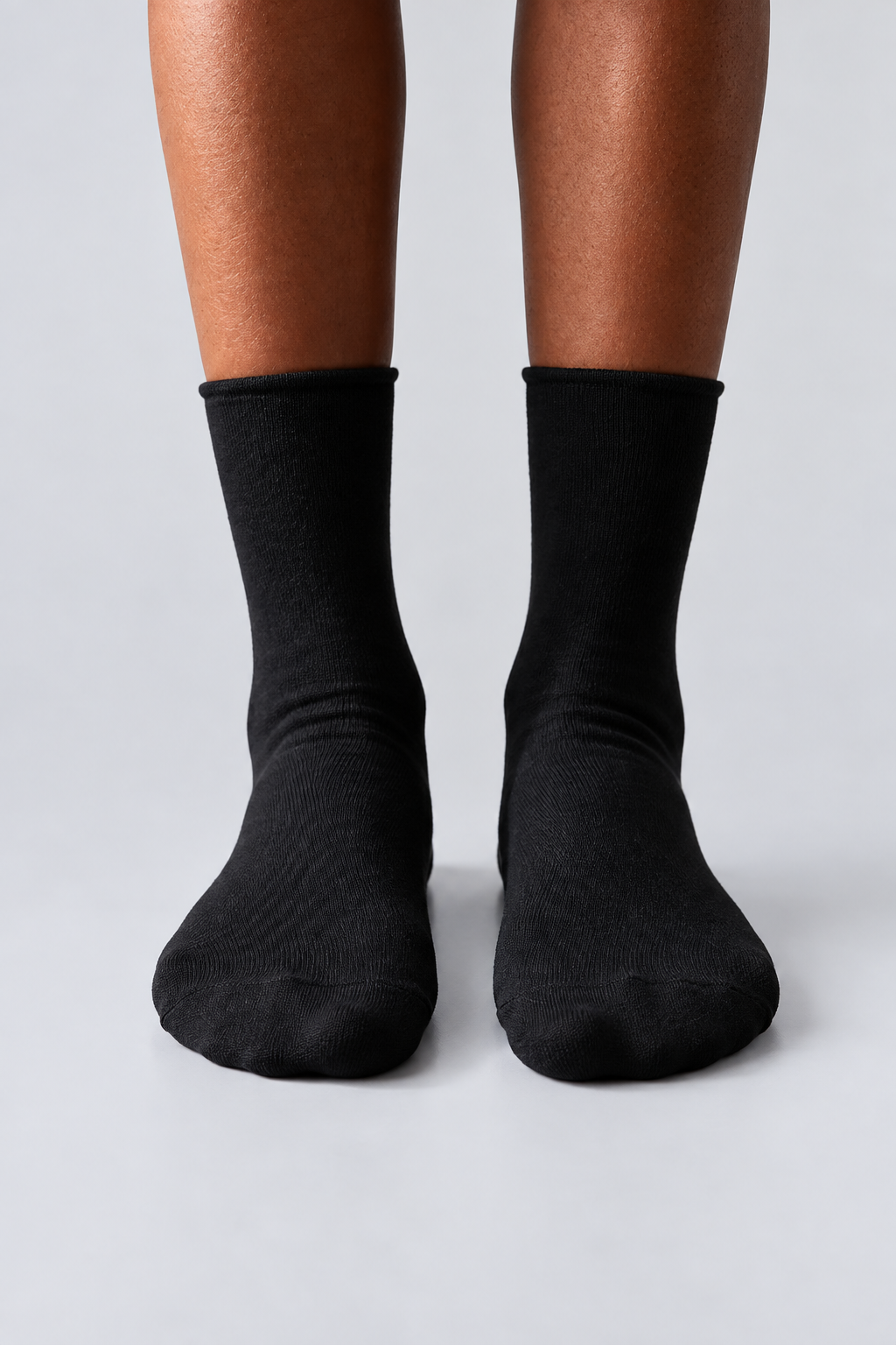ELASTIC MODAL WOMEN SOCKS BLACK