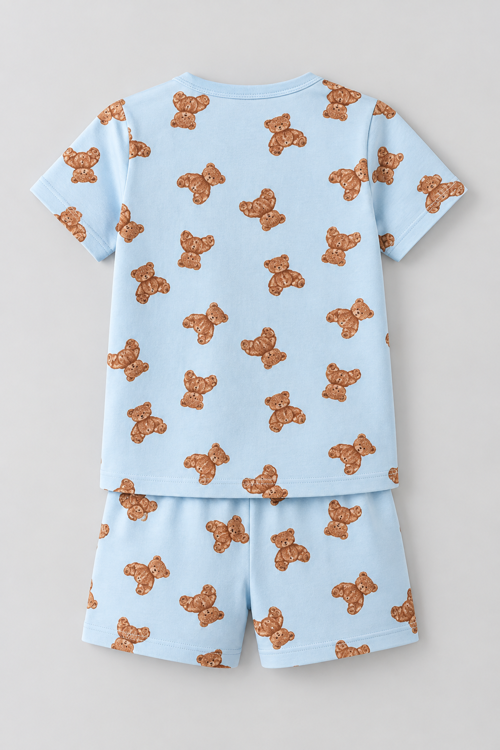 Teddy Packaged Children's Shorts Set BLUE