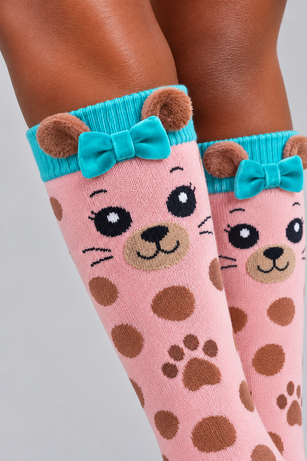 DOG PATTERNED CHILDREN'S KNEE SOCKS MIX