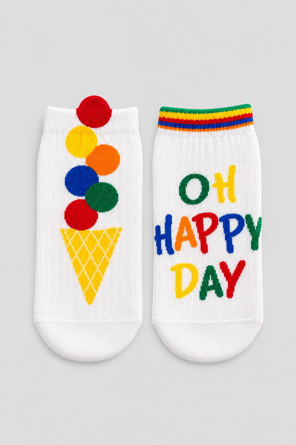 2PCK HAPPY DAY CHILDREN STEP SOCKS MIX