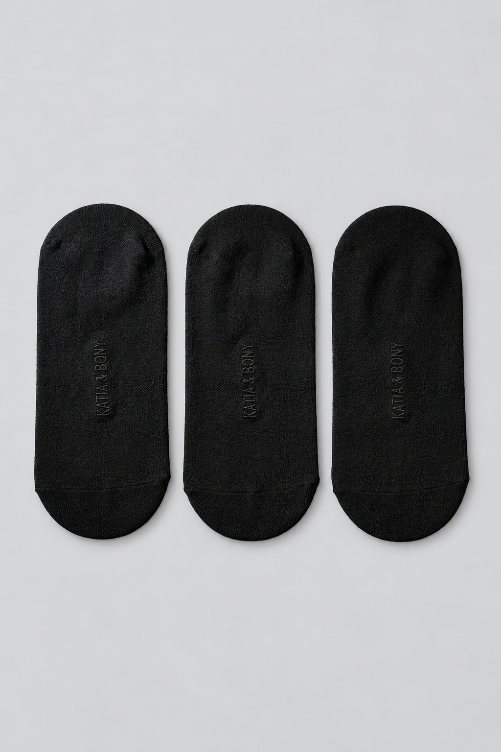 3PCK  BASIC MEN INVISIBLE SOCKS BLACK