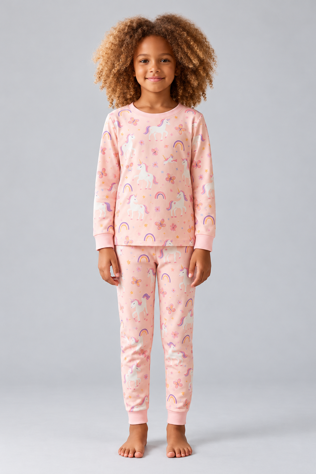 GIRLS' BOXED UNICORN PYJAMA SET - PINK