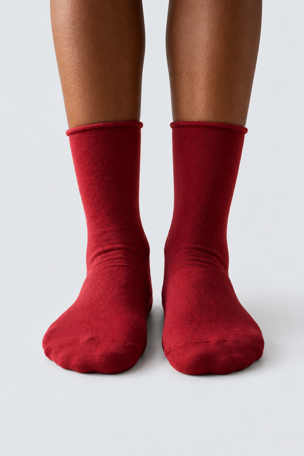 ELASTIC MODAL WOMEN SOCKS BORDEAUX