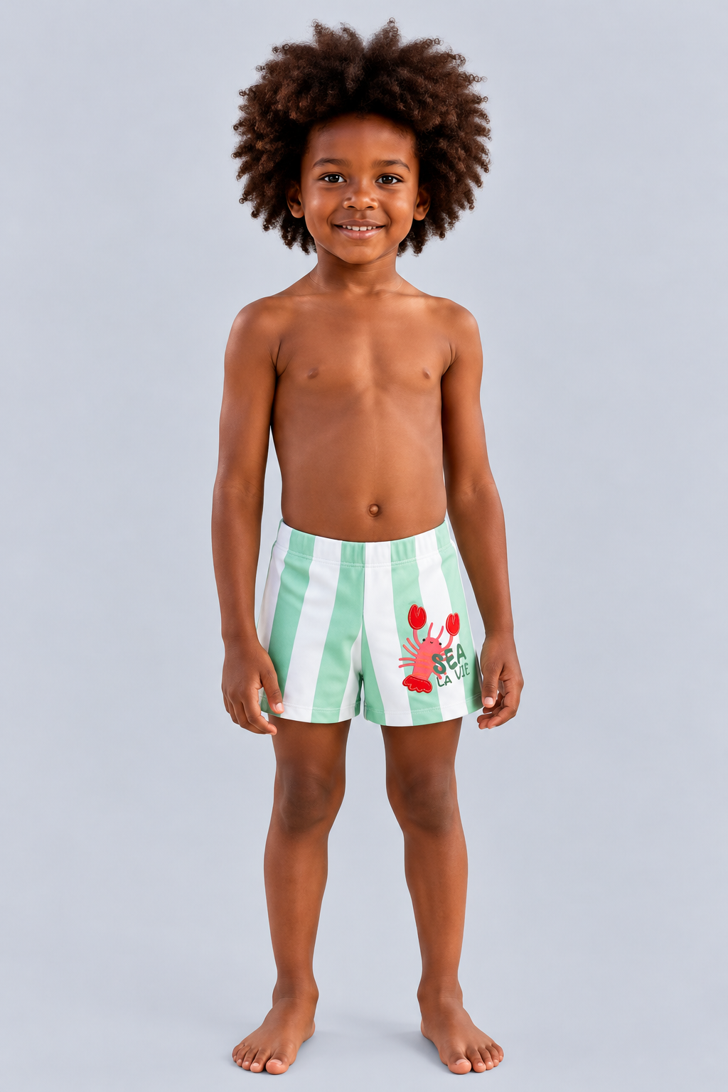 SEA LA VIE BOY'S SLIM FIT SWIMSUIT GREEN