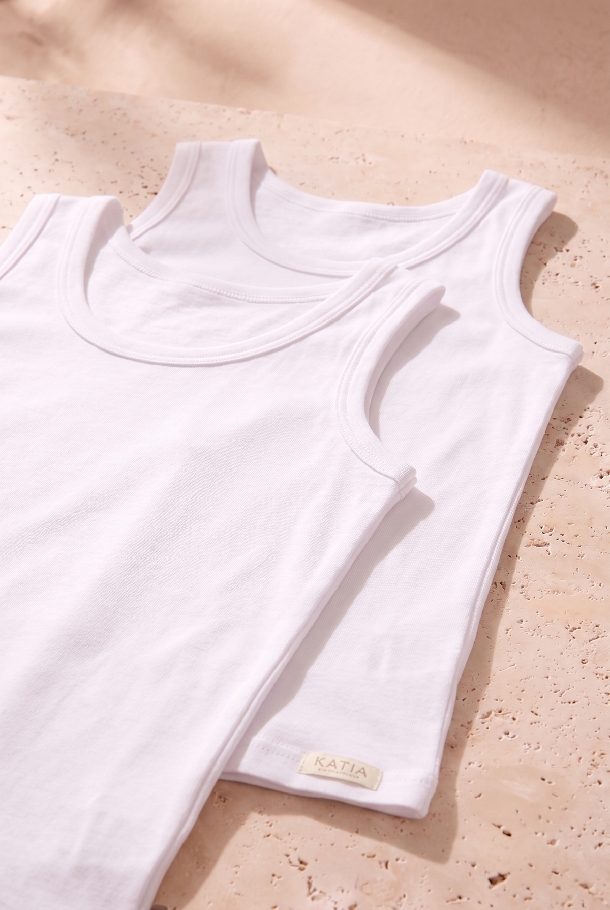 2PCK BASIC RIBBED BOYS' UNDERSHIRT WHITE