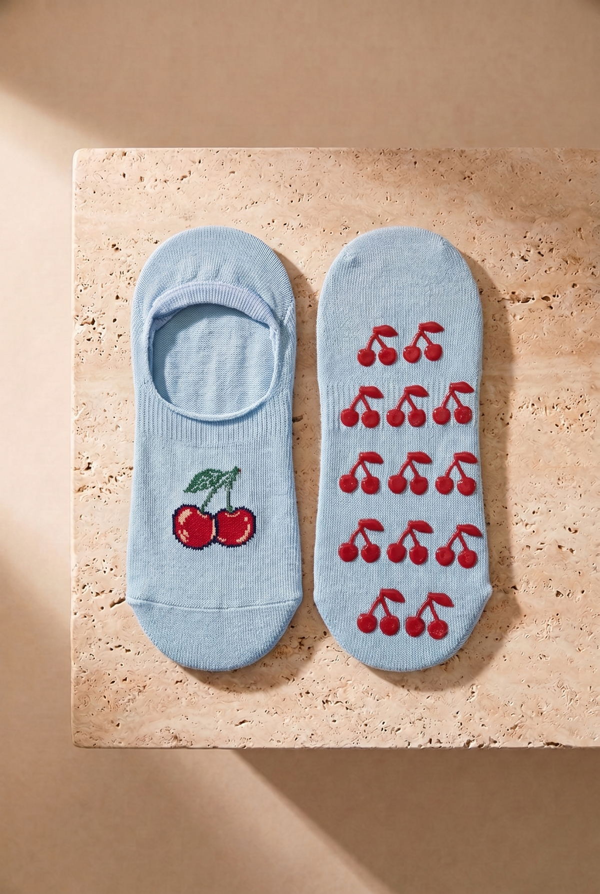 2PCK CHERRY CHILDREN'S INVISIBLE SOCKS MIX