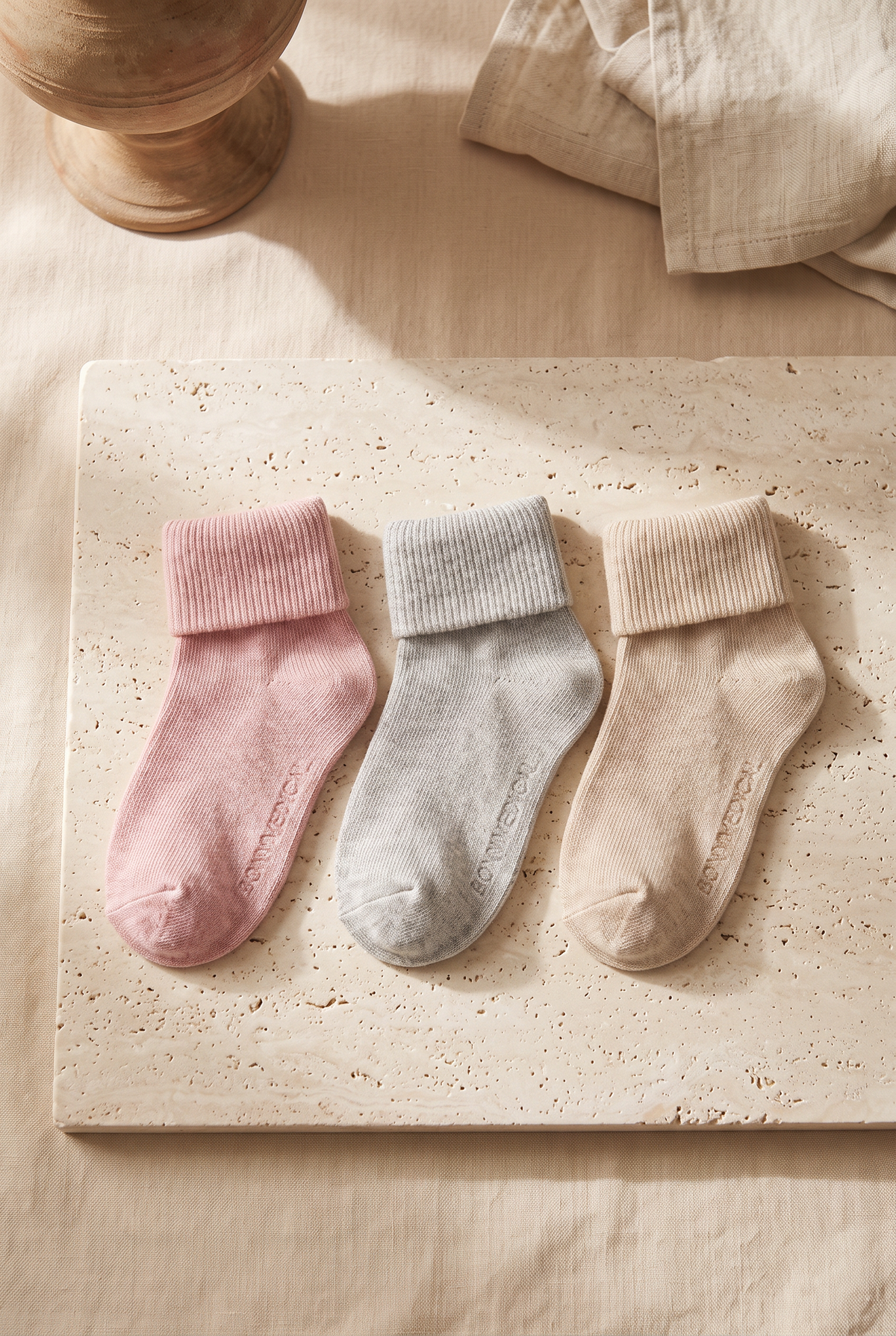 MEDICAL 3PCK BABY SOCKS PINK MIX