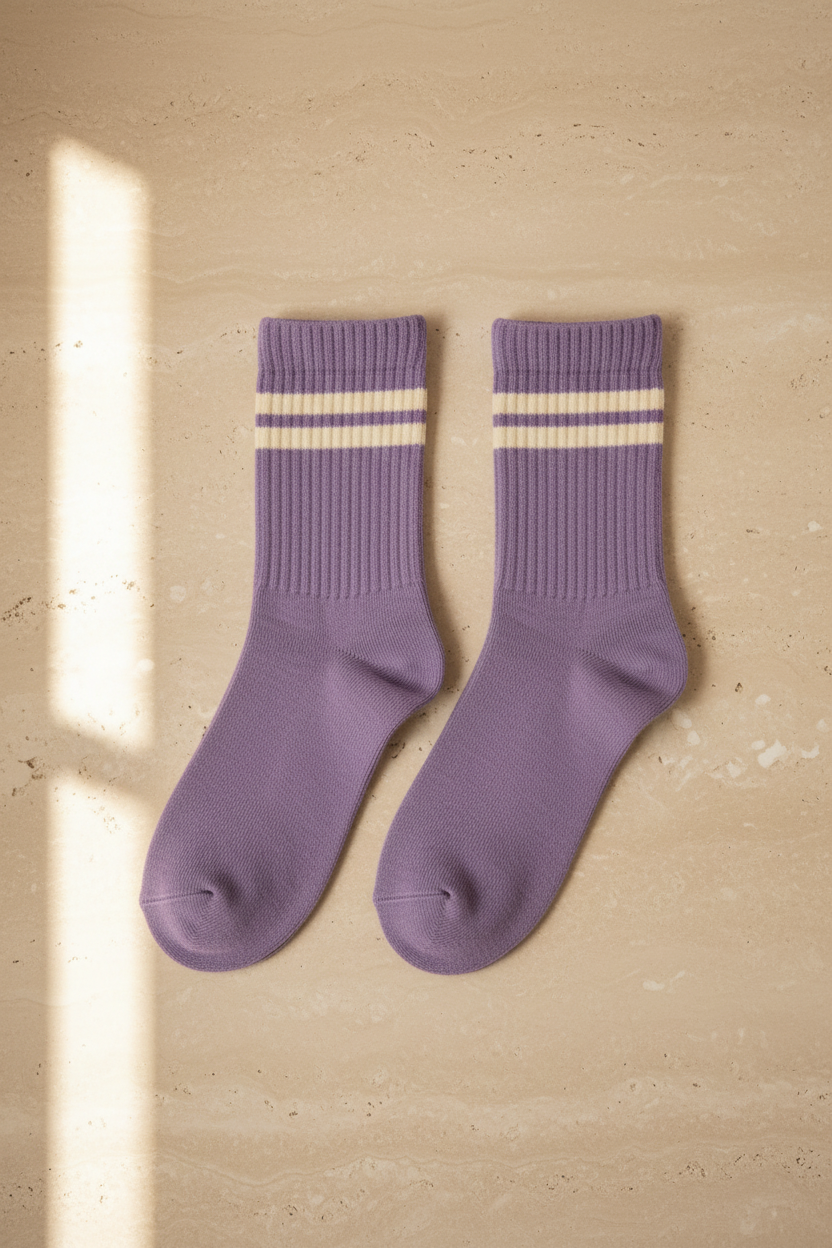 3PCK STRIPED GIRLS SOCKET SOCKS MINT MIX