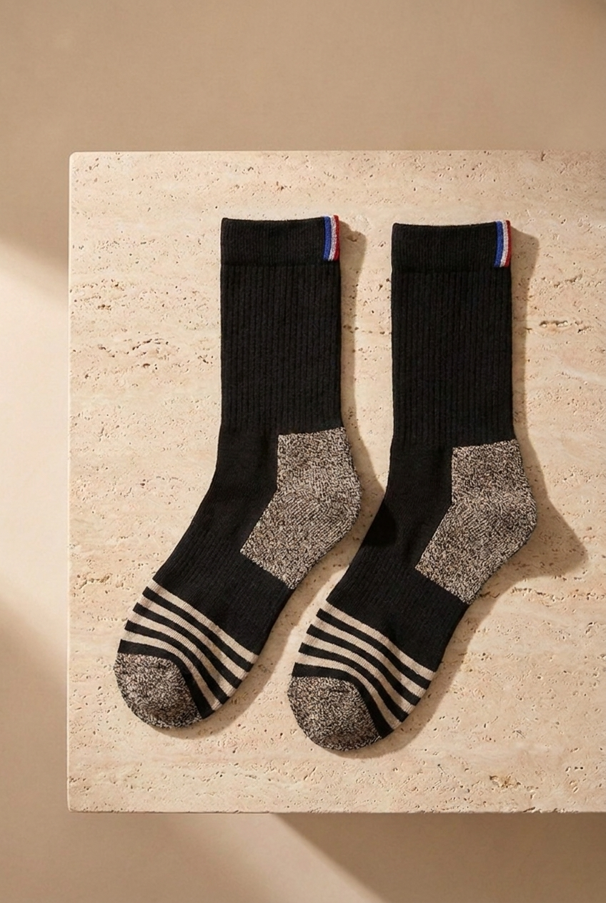 3PCK UNISEX SHAFTLESS GOLF SOCKET SOCKS BLACK/WHITE/NAVY