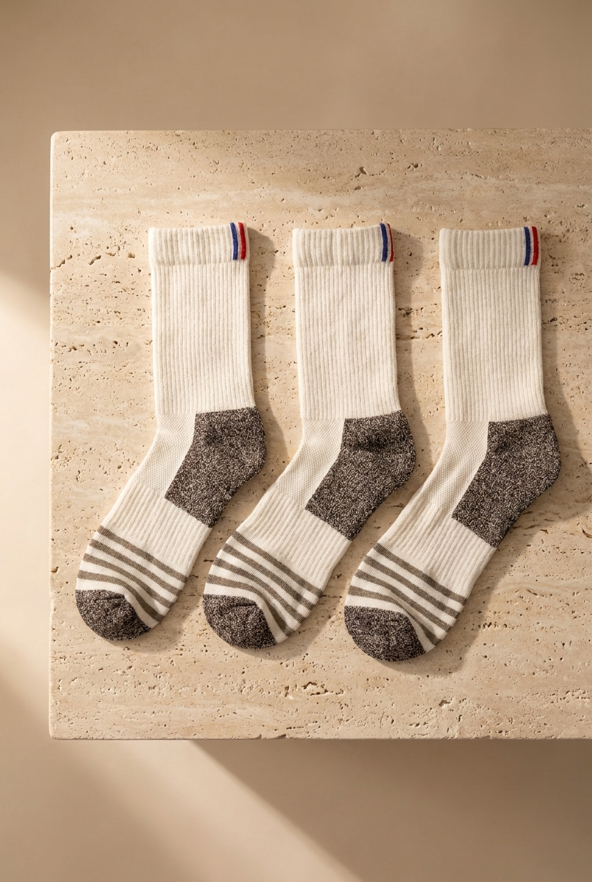 3PCK UNISEX SHAFTLESS GOLF SOCKET SOCKS WHITE-WHITE-WHITE