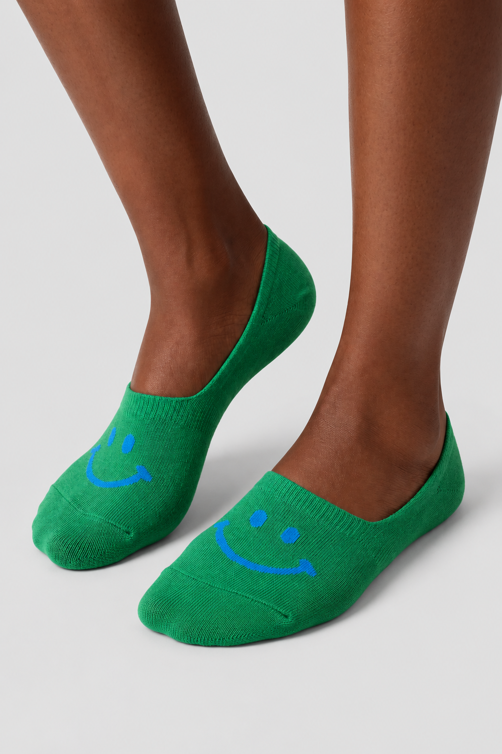 4PCK Smiling Face Boxed Women's Invisible Stockings MIX