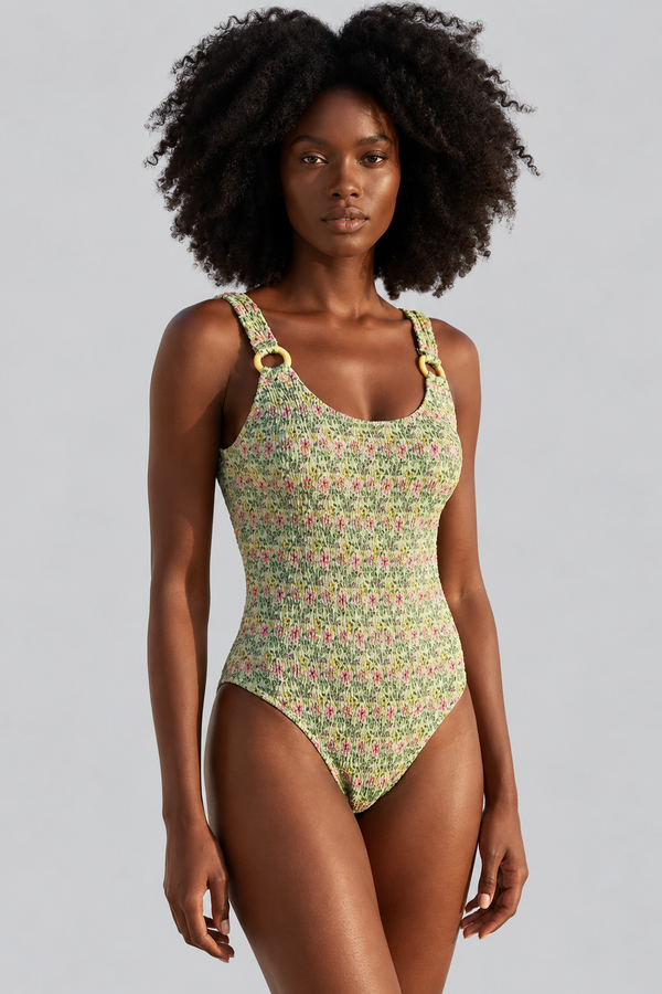 SEA LA VIE FLORAL WOMEN'S SWIMSUIT GREEN