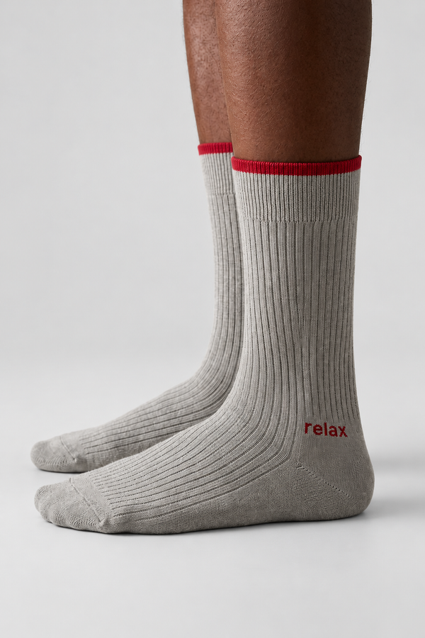 RELAX MEN SOCKET SOCKS GREY