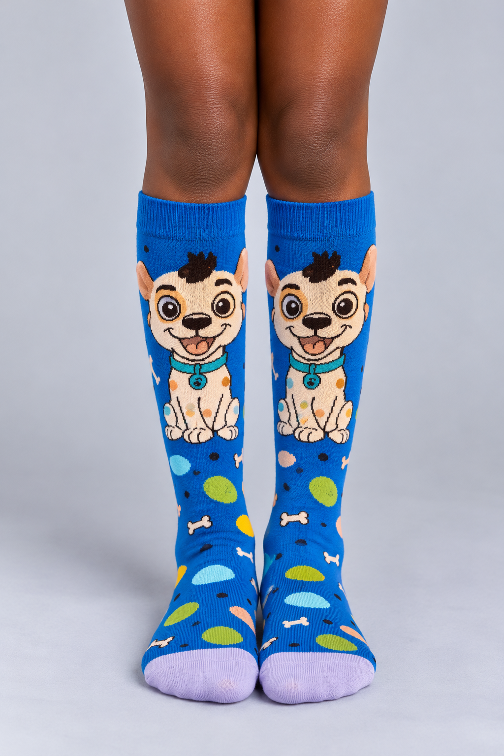DOG CHILDREN'S KNEE HIGH SOCKS MIX