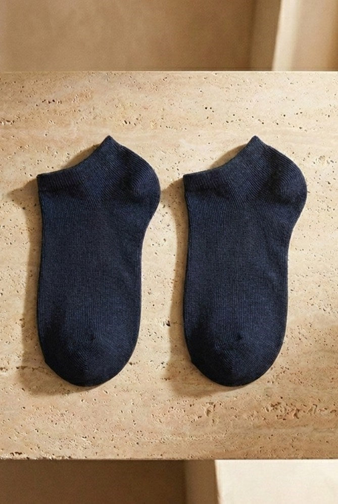 3PCK SUPER BAMBOO KIDS  STEP SOCKS WHITE - NAVY - WHITE