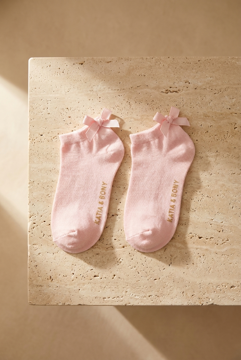 3PCK SOFT BAMBOO GIRLS STEP SOCKS WHITE-WHITE-PINK