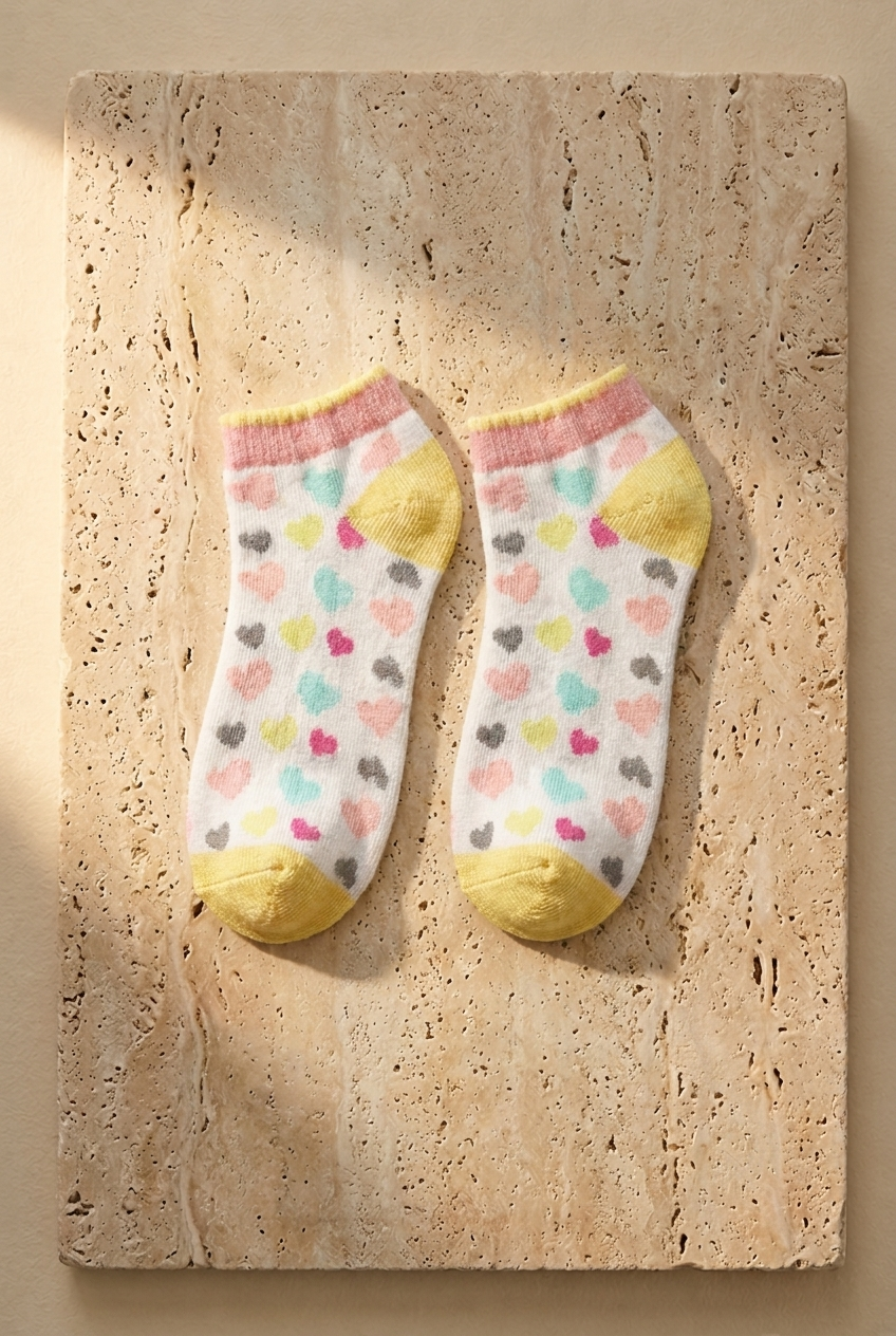 4PCK LAZY KOALA GIRLS STEP SOCKS MIX