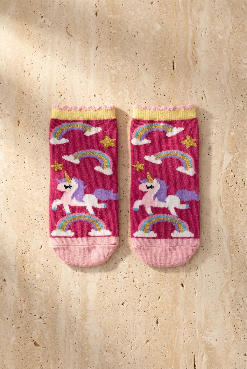 4PCK MAGICAL TIME GIRLS STEP SOCKS MIX