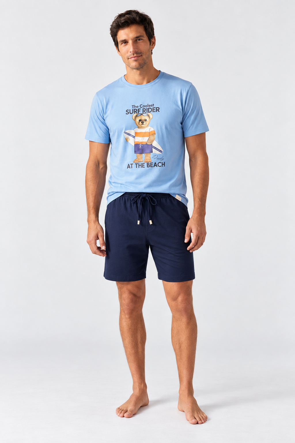 SAILOR SURF TEDDY MEN'S SHORTS SET BLUE