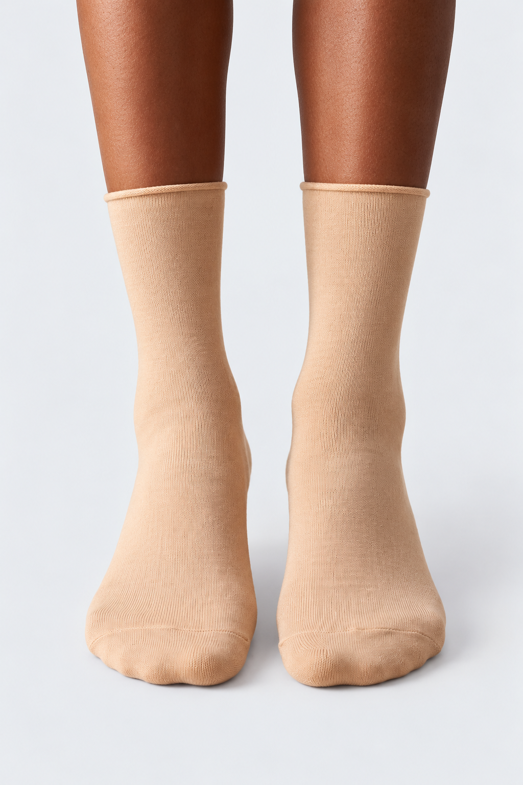 ELASTIC MODAL WOMEN SOCKS LATTE