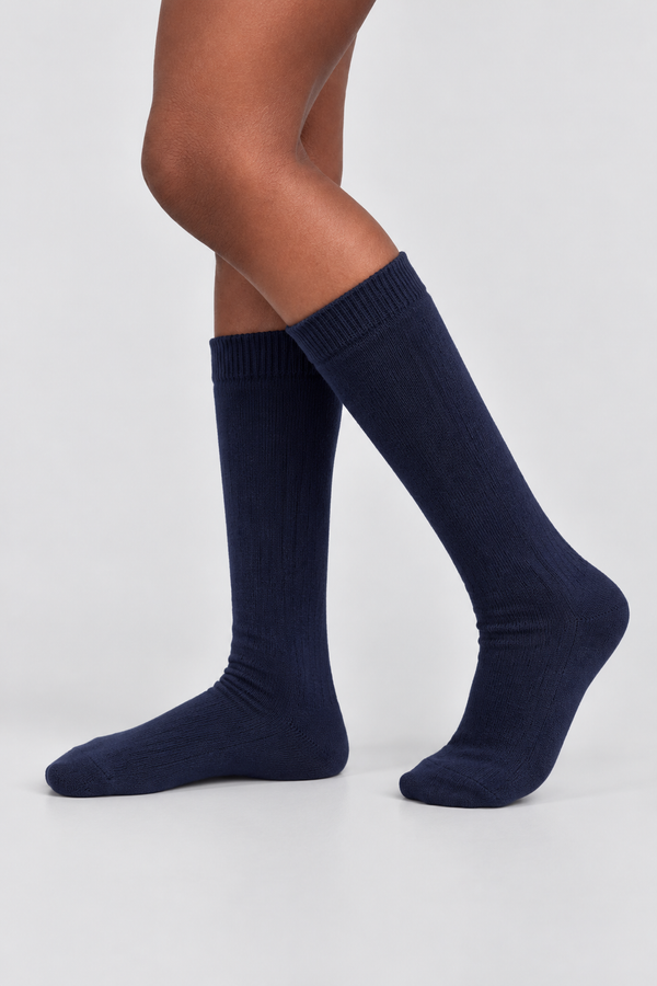 FAMILY KIDS KNEEHIGH SOCKS NAVY