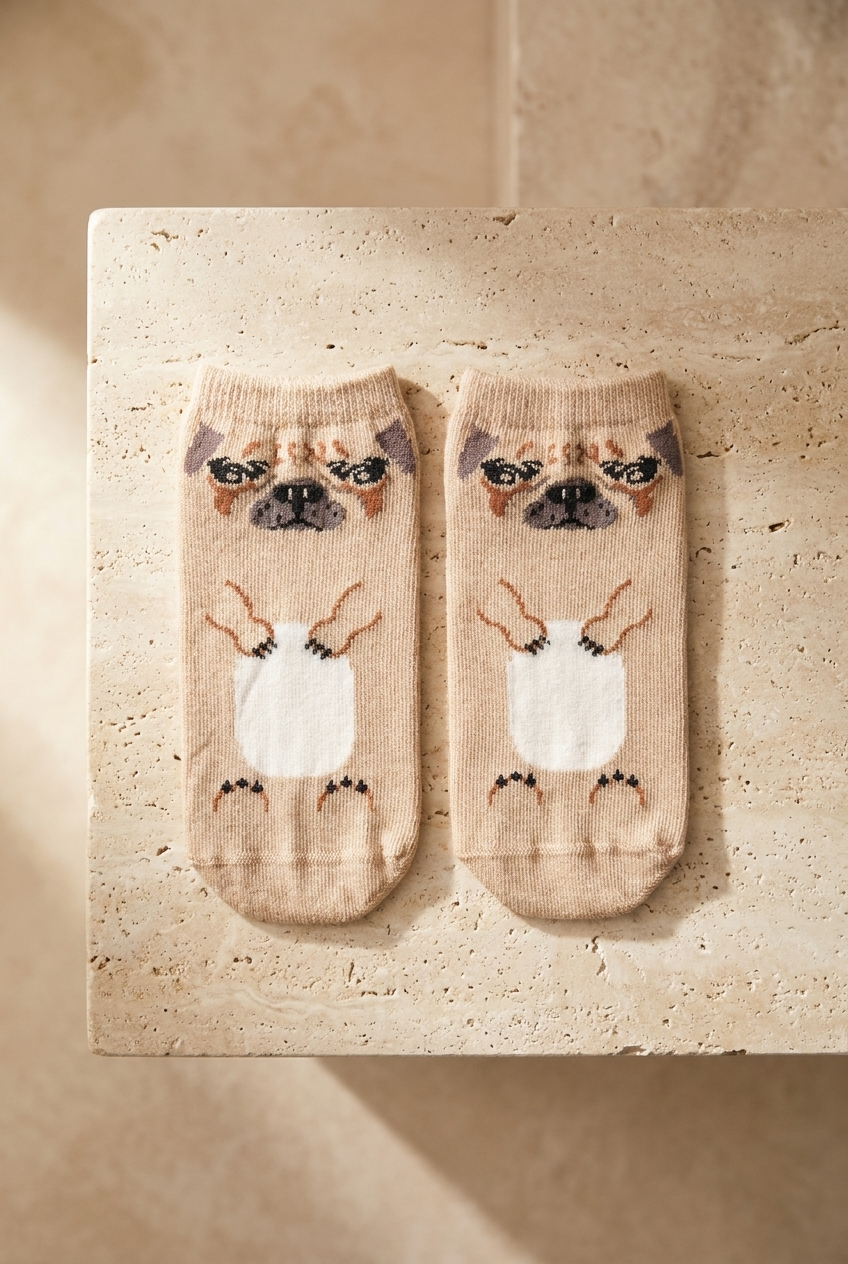 4PCK ANIMAL PRINT CHILDREN'S STEP SOCKS MIX