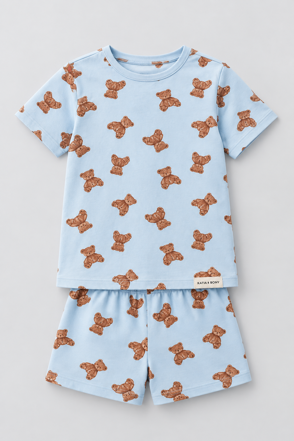 Teddy Packaged Children's Shorts Set BLUE