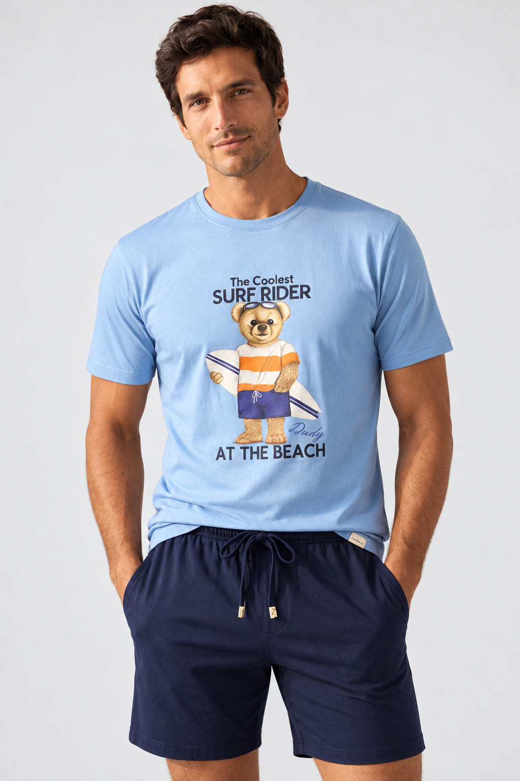 SAILOR SURF TEDDY MEN'S SHORTS SET BLUE