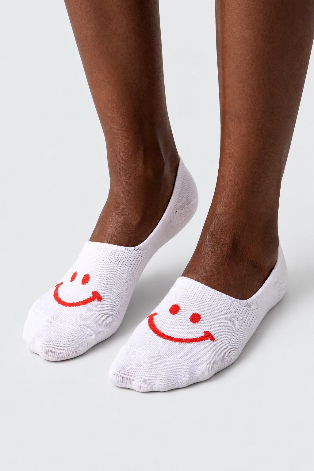 4PCK Smiling Face Boxed Women's Invisible Stockings MIX