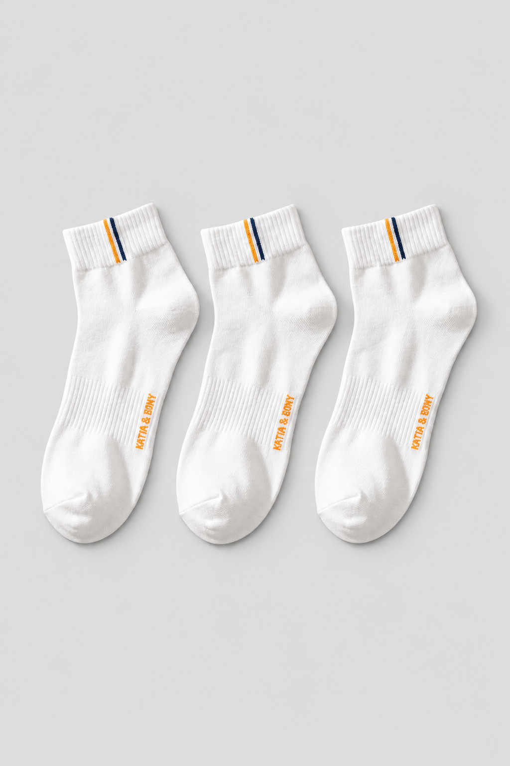 3PCK 2019-2885 GOLF UNISEX STEP SOCKS WHITE