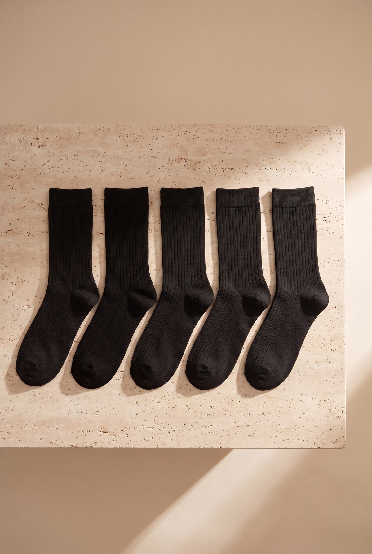 Pack Of 5 Unisex Socket Socks BLACK MIX