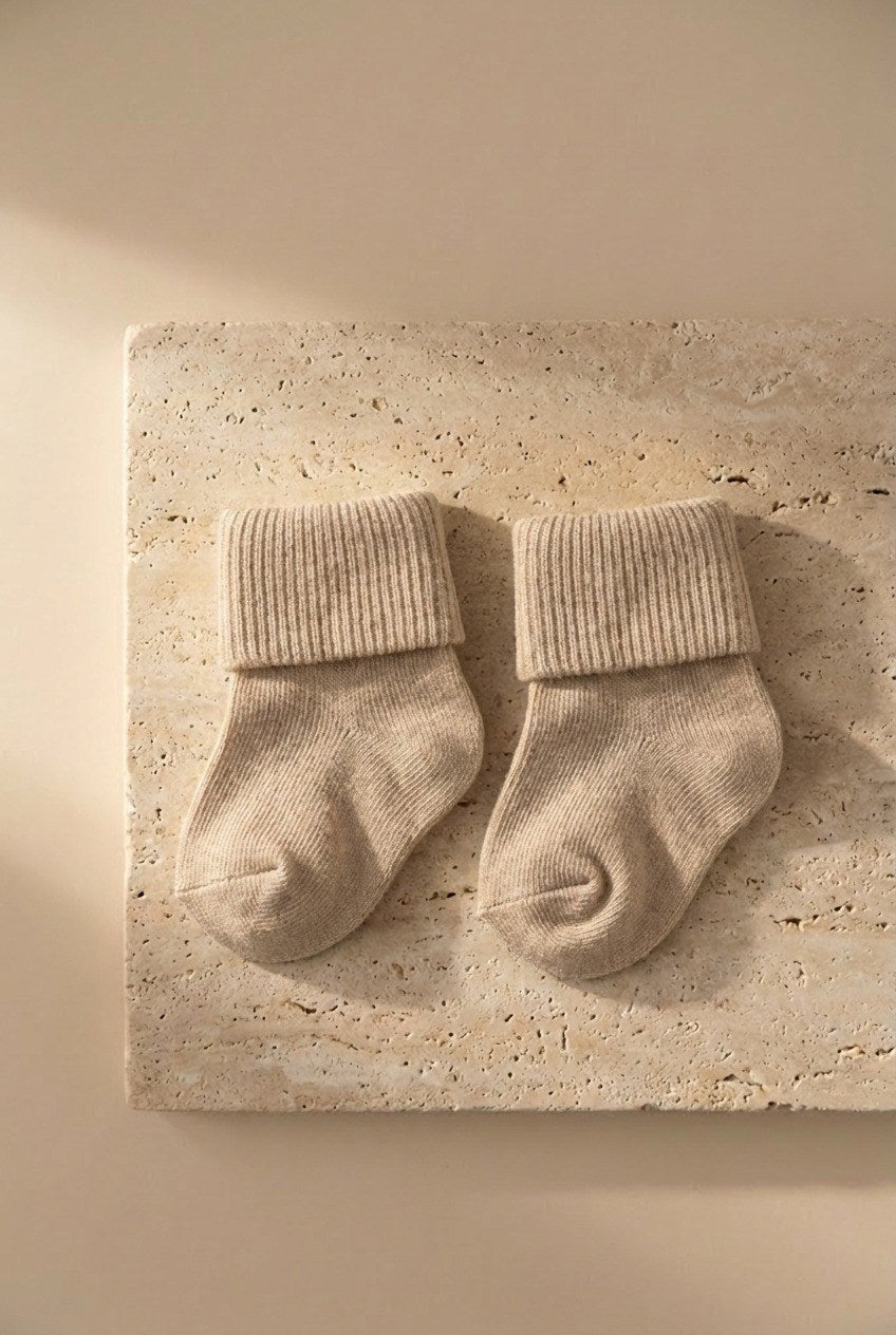 NEWBORN 5 PCK BABY SOCKS BAMBOO WHITE MIX