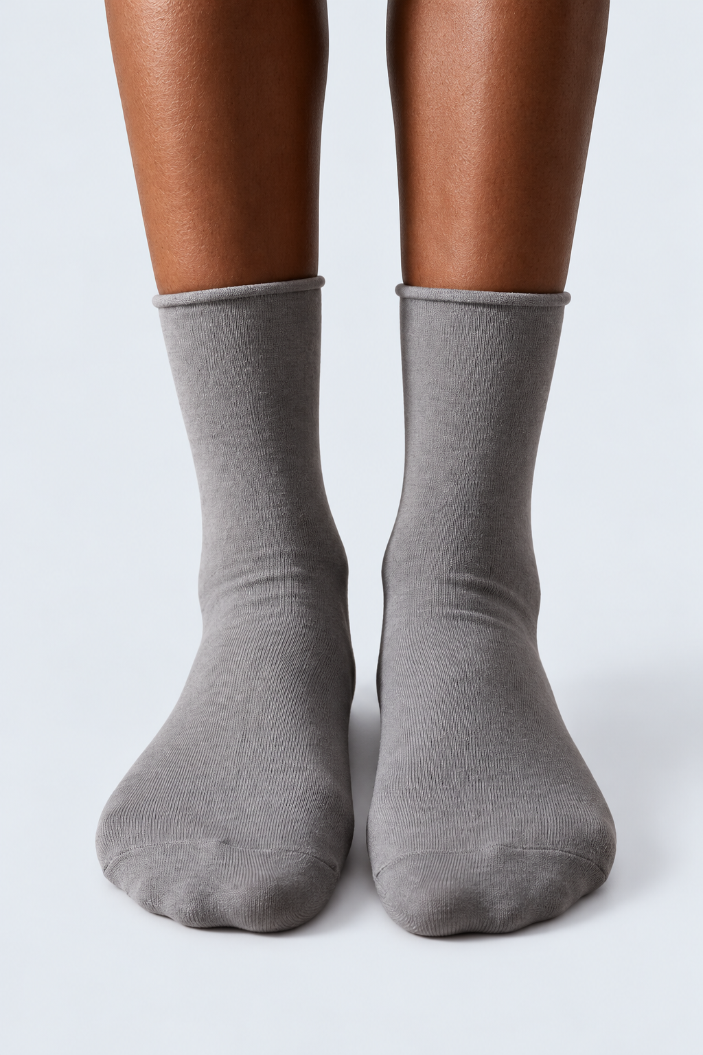 ELASTIC MODAL WOMEN SOCKS DARK GREY