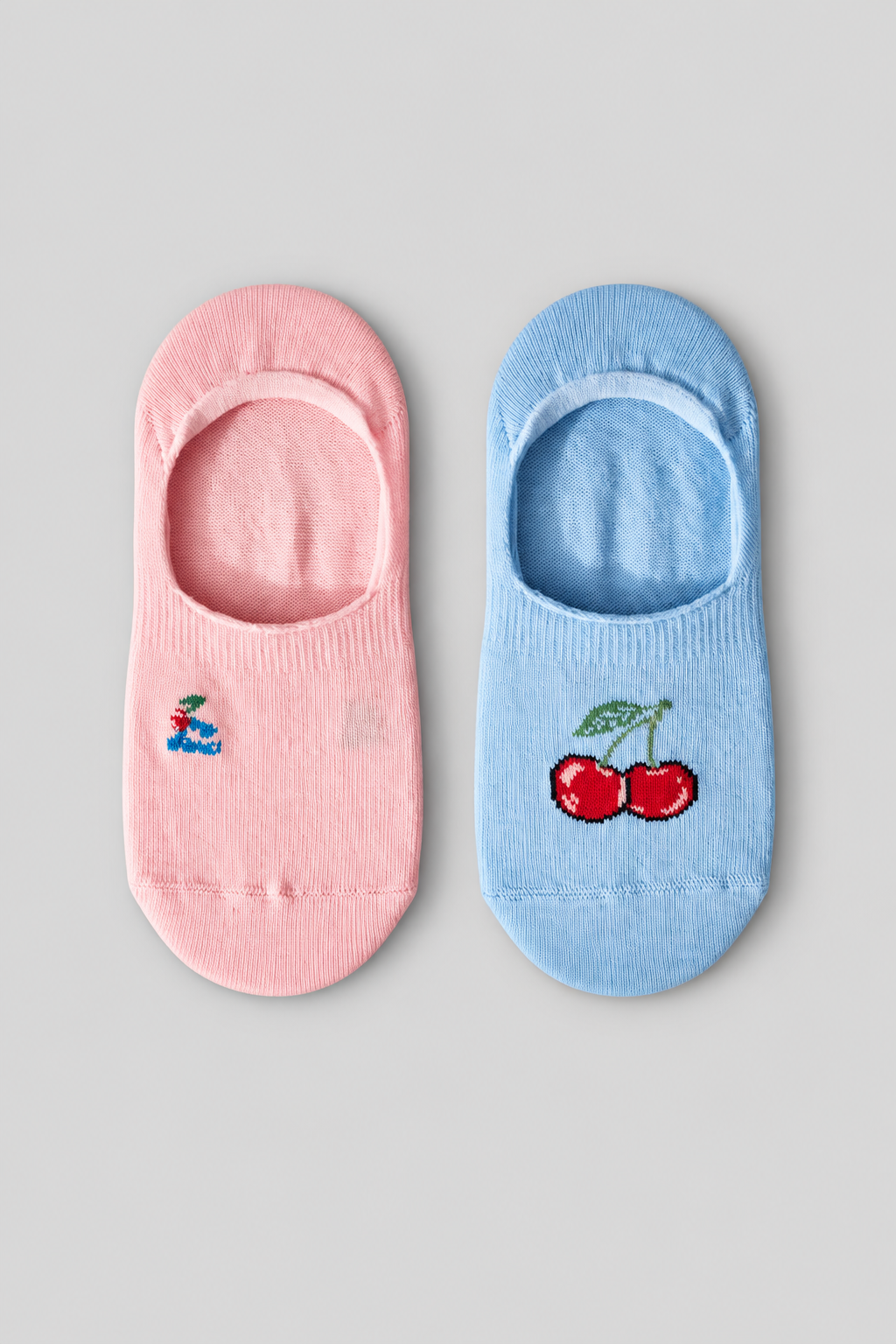 2PCK CHERRY CHILDREN'S INVISIBLE SOCKS MIX