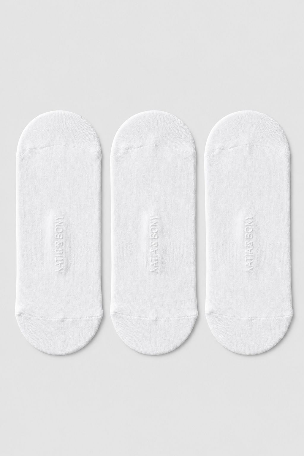 3PCK WOMEN BASIC INVISIBLE SOCKS WHITE