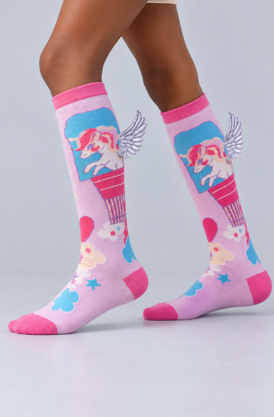 UNICORN GIRLS KNEE HIGH SOCKS MIX
