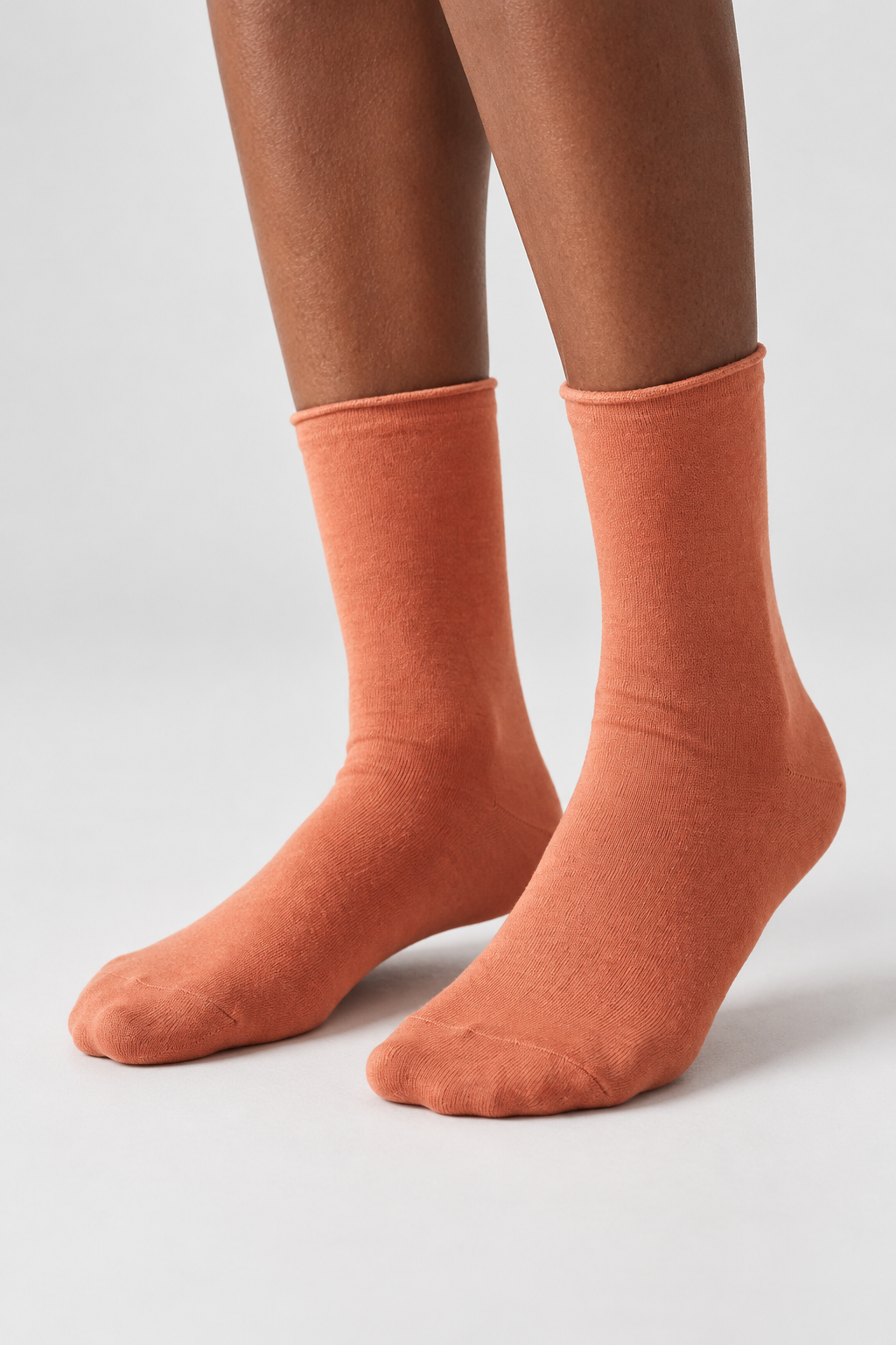ELASTIC MODAL WOMEN SOCKS ORANGE