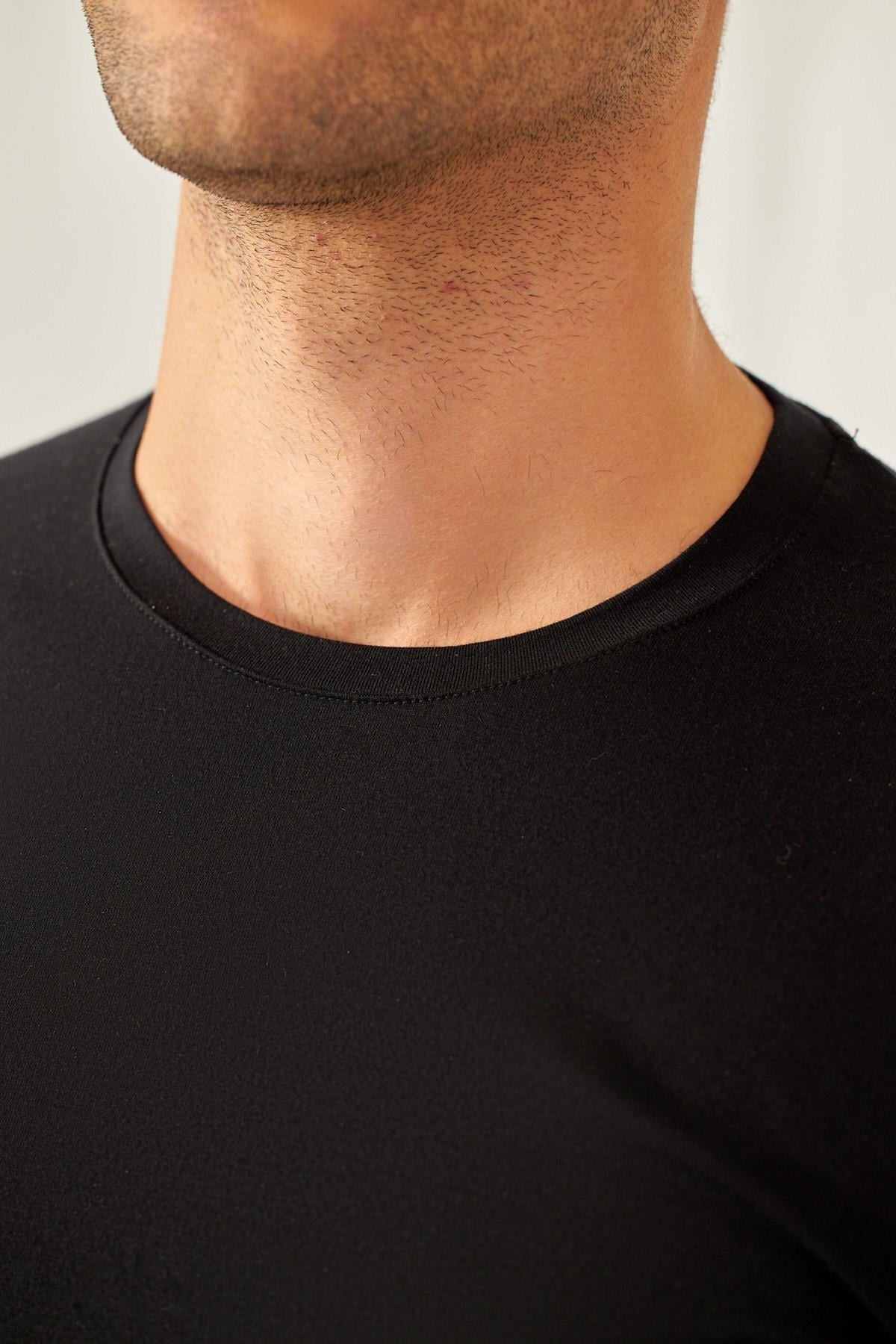 SILVER BASIC MEN PYJAMAS TOP BLACK