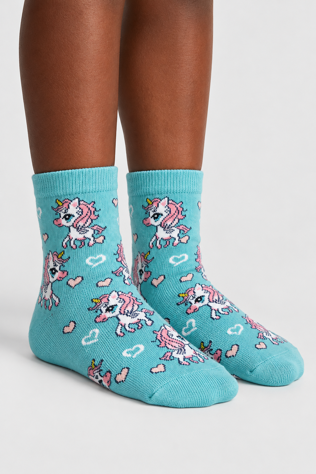4PCK UNICORN BOX GIRLS SOCKET SOCKS MIX