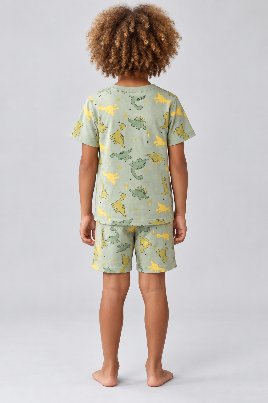 Dinosaur Packaged Boys' Shorts Set GREEN