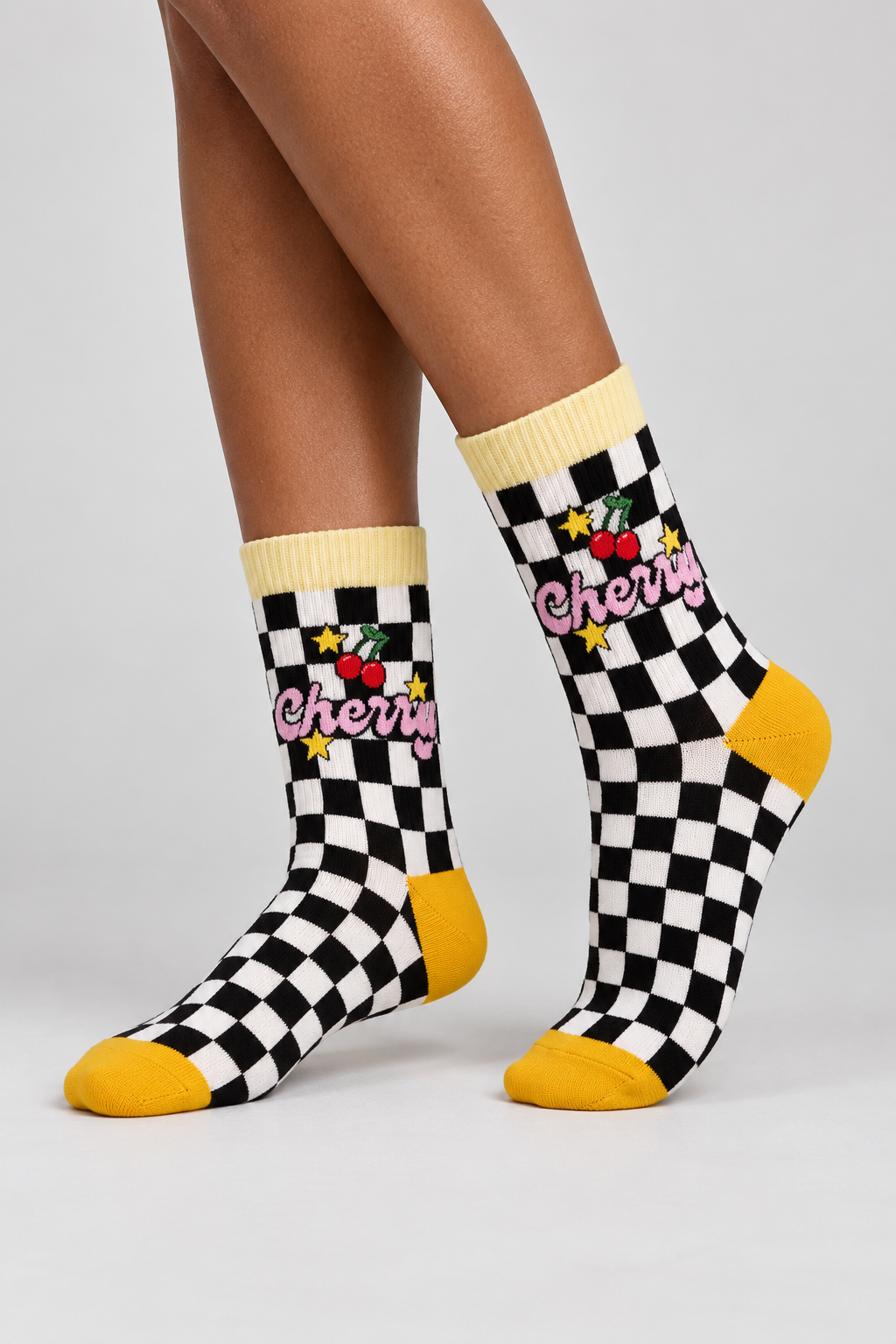2PCK CHECKERED UNISEX BOXED SOCKET SOCKS MIX