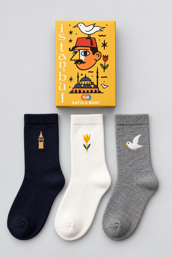 3PCK ISTANBUL GALATA BOXED UNISEX SOCKET SOCKS MIX